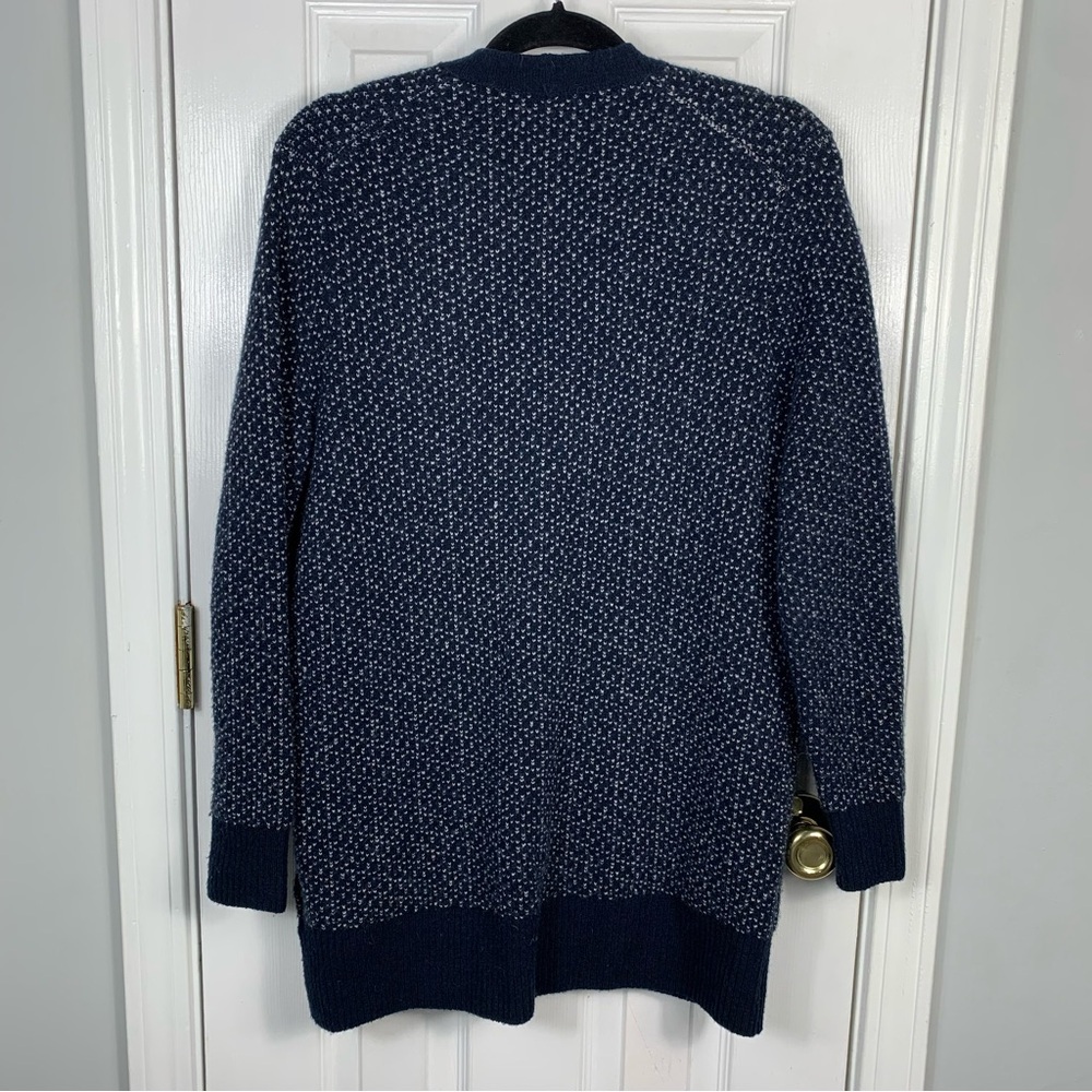 Madewell Bird's Eye Maysfield Cardigan Sweater Size Small - Picture 2 of 4